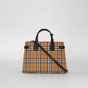 Burberry The Medium Banner in Vintage Check and Leather in Black 40769531 - thumb-4