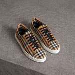 Burberry Rainbow Vintage Check Sneakers in Antique Yellow 40771861