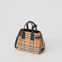 Burberry Baby Banner in Vintage Check and Leather in Black 40799641 - thumb-2