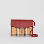 Burberry Small Vintage Check and Leather Crossbody Bag 40800791