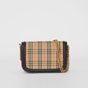 Burberry 1983 Check Link Bag with Leather Trim in Black 40801851 - thumb-4