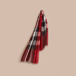 Burberry Check Modal Cashmere and Silk Scarf Parade Red 45576291