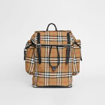 Burberry Vintage Check and Leather Backpack in Antique Yellow 80055161