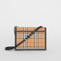 Burberry Small Vintage Check and Leather Crossbody Bag 80063591 - thumb-4