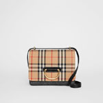 Burberry The Small Vintage Check and Leather D-ring Bag in Black 80105441