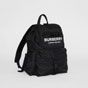 Burberry Logo Print Nylon Backpack in Black 80106081 - thumb-3