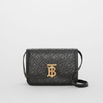Burberry Small Monogram Leather TB Bag in Black 80140871