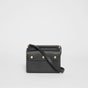 Burberry Mini Leather Title Bag with Pocket Detail in Black 80145791 - thumb-4