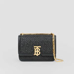 Burberry Small Quilted Monogram Lambskin TB Bag in Black 80149211