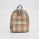 Burberry Vintage Check Nylon Backpack in Archive Beige 80161061