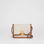 Burberry Mini Two tone Canvas and Leather TB Bag 80171101