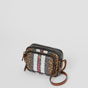 Burberry Monogram Stripe E-canvas Camera Bag in Bridle Brown 80183621 - thumb-2