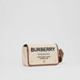 Burberry Small Horseferry Print Cotton Canvas Crossbody Bag 80266081 - thumb-3