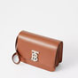 Burberry Small Leather TB Bag in Malt Brown 80345521 - thumb-2