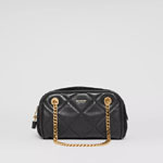 Burberry Small Suede and Lambskin Double Cube Bag in Black 80368501