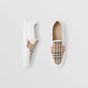 Burberry Leather and Vintage Check Slip on Sneakers 80432121 - thumb-2