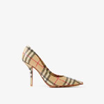 Burberry Check Point-toe Pumps in Archive Beige 80457251