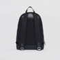 Burberry Embossed Check Leather Backpack in Black 80460151 - thumb-3