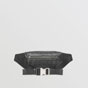 Burberry Embossed Monogram Leather Sonny Bum Bag in Black 80485641 - thumb-3
