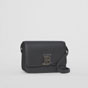 Burberry Grainy Leather Small TB Bag in Black 80491221 - thumb-3