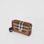 Burberry Knitted Check and Leather Note Crossbody Bag 80491481 - thumb-2
