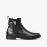 Burberry Monogram Motif Leather Chelsea Boots 80513271