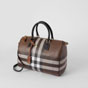 Burberry Check and Leather Medium Bowling Bag 80523481 - thumb-2