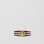 Burberry Reversible Vintage Check and Leather TB Belt 80524831 - thumb-2