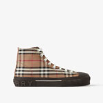 Burberry Check Cotton High-top Sneakers 80556611