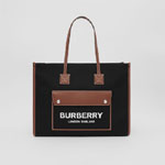 Burberry Two-tone Canvas and Leather Medium Freya Tote 80557471