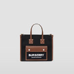 Burberry Two-tone Canvas and Leather Mini Freya Tote 80557491