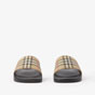 Burberry Vintage Check Print Slides in Archive Beige 80569421 - thumb-2