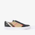 Burberry House Check and Leather Sneakers in Black 80575081