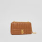 Burberry Quilted Leather Small Lola Bag in Maple Brown 80595141 - thumb-3