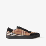 Burberry Vintage Check Cotton and Suede Sneakers 80617561