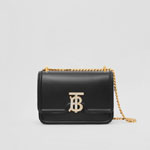 Burberry Crystal Detail Leather Small TB Bag in Black 80631341