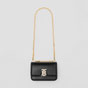 Burberry Crystal Detail Leather Small TB Bag in Black 80631341 - thumb-2