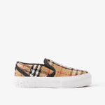 Burberry Vintage Check Cotton Wool Blend Sneakers 80642411