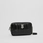 Burberry Quilted Leather Small Lola Camera Bag in Black 80648551 - thumb-3