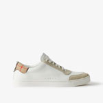 Burberry Leather Suede and Check Cotton Sneakers 80664681