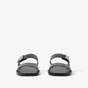 Burberry Monogram Motif Leather Sandals in Black 80665101 - thumb-2