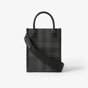 Burberry Mini Vertical Denny Tote in Charcoal 80684671 - thumb-3