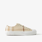 Burberry Check Cotton Sneakers in Soft Fawn 80697851