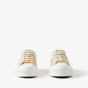 Burberry Check Cotton Sneakers in Soft Fawn 80697851 - thumb-2