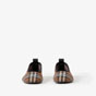 Burberry Check Ballerinas in Dark Birch Brown 80707601 - thumb-2