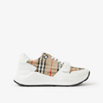Burberry Check and Leather Sneakers 80708381