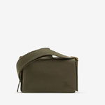 Burberry Trench Crossbody Bag in Olive Cotton Gabardine 80773991