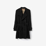 Burberry Mid-length Kensington Heritage Trench Coat in Black 80793861