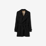 Burberry Short Kensington Heritage Trench Coat in Black 80793891