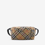 Burberry Check Belt Bag in Sand Nylon 80917801